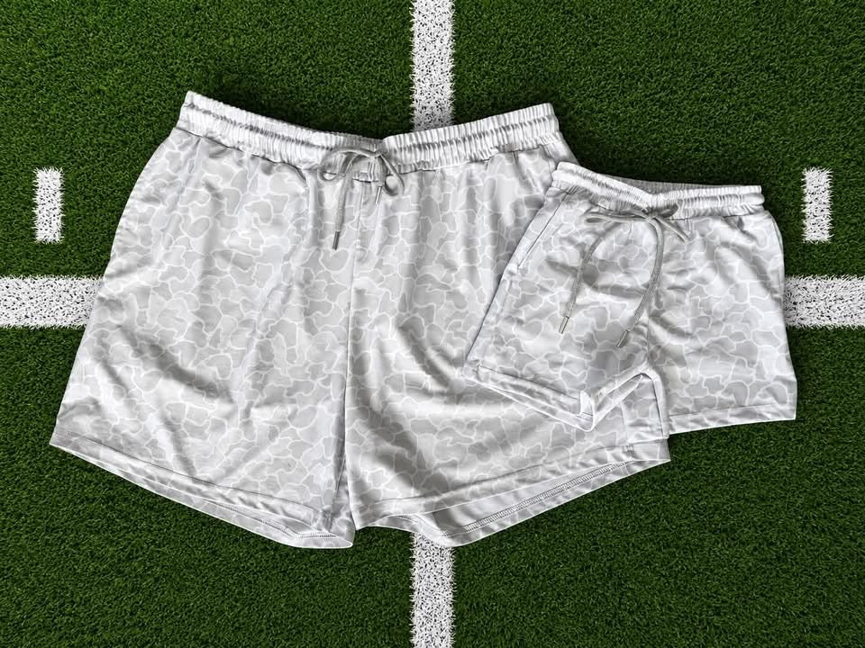 White Camo Shorts - Closes 7/15